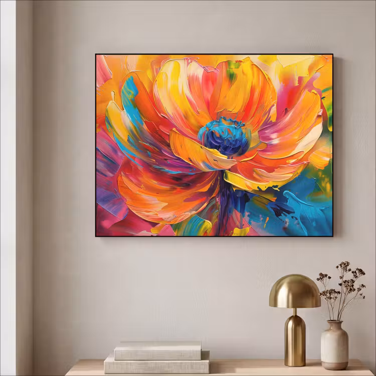 Art Frame - Bloem - Verflook - Modern - Abstract - Kleuren — 3
