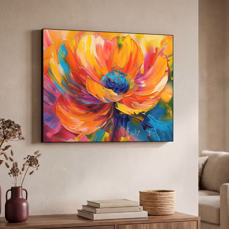 Art Frame - Bloem - Verflook - Modern - Abstract - Kleuren — 4