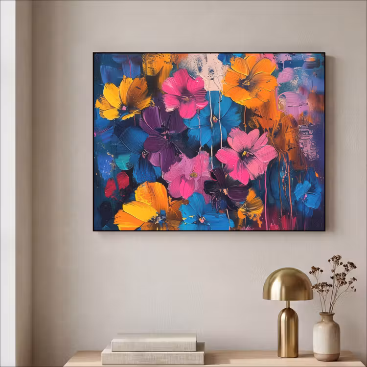 Art Frame - Bloemen - Kleurrijk - Abstract - Modern — 3