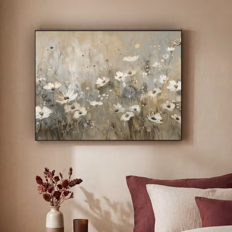 Art Frame - Bloemen - Wit - Natuur - Grijs - Modern — 2