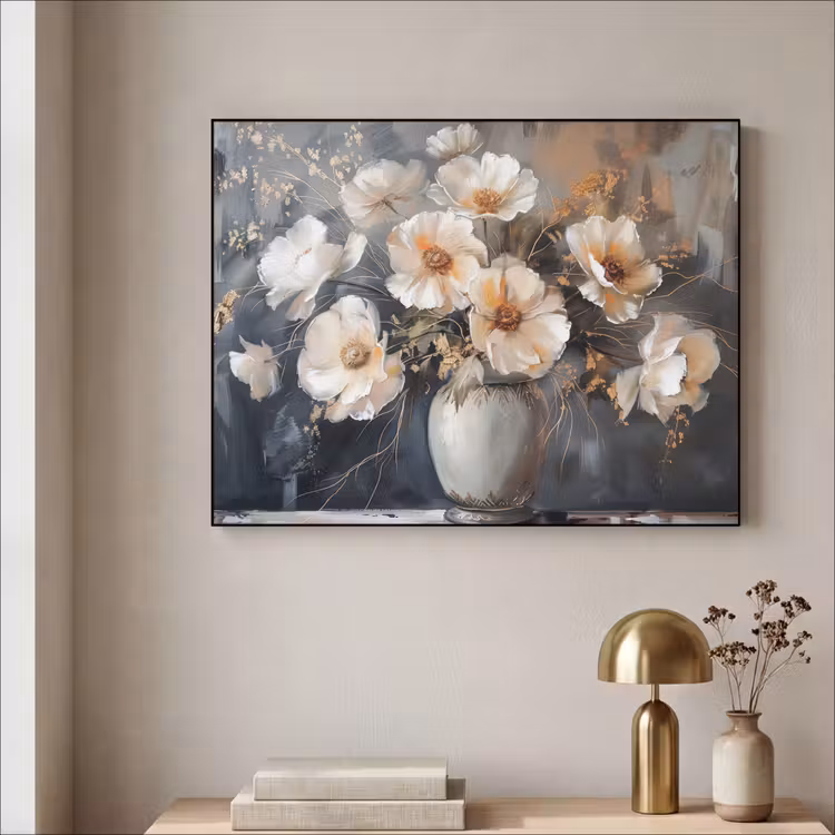 Art Frame - Bloemen - Wit - Vaas - Modern — 3