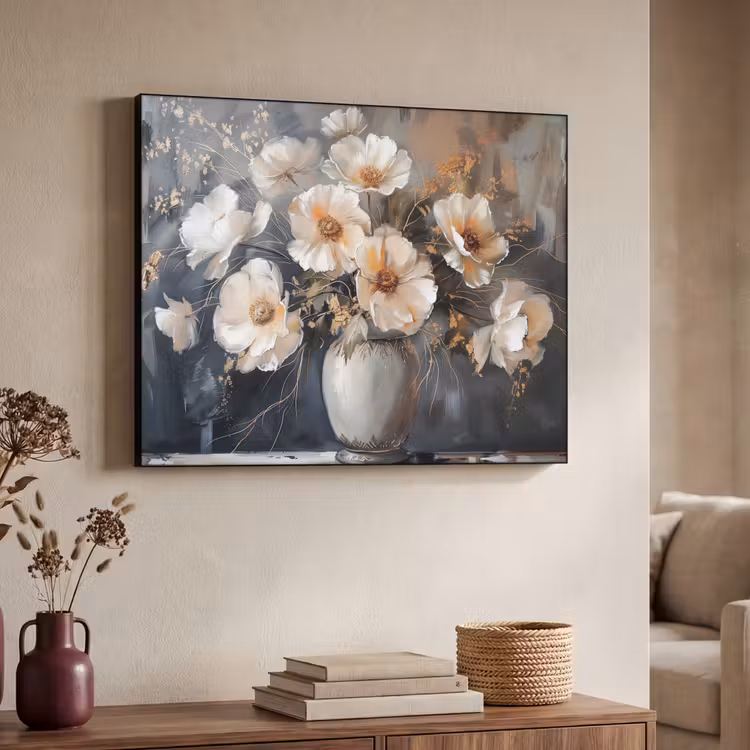 Art Frame - Bloemen - Wit - Vaas - Modern — 4