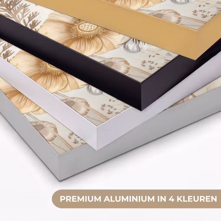 Art Frame - Bloemen - Beige - Natuur - Illustratie — 5