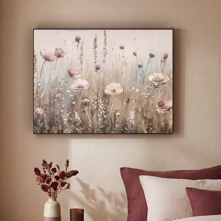 Art Frame - Bloemen - Roze - Modern - Beige — 2