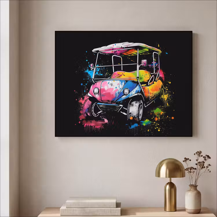 Art Frame - Graffiti - Sport - Golf - Golfkar — 3