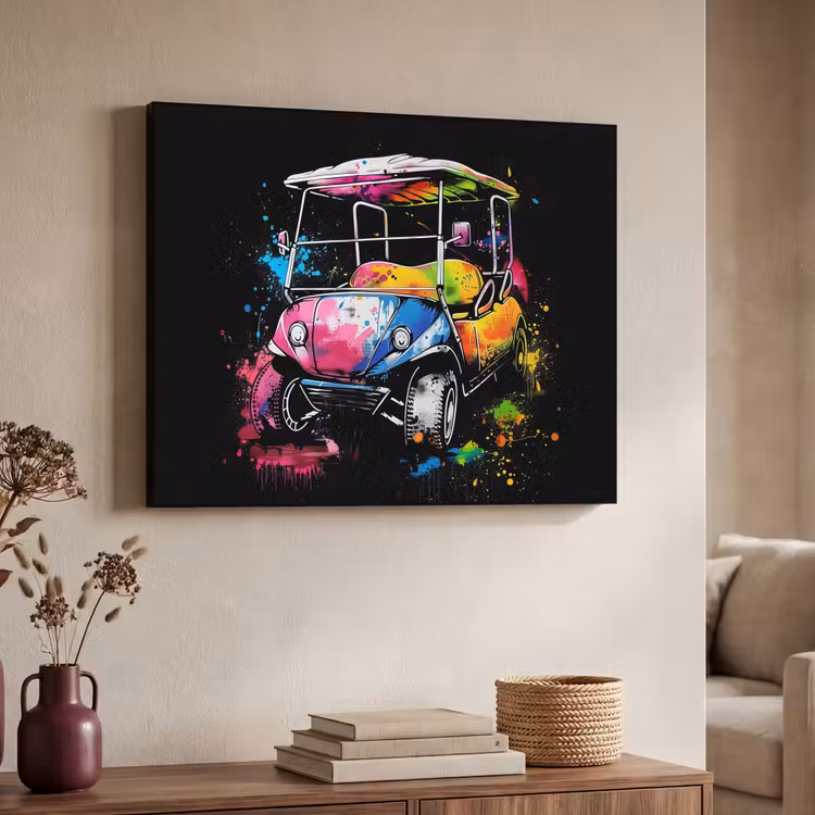 Art Frame - Graffiti - Sport - Golf - Golfkar — 4