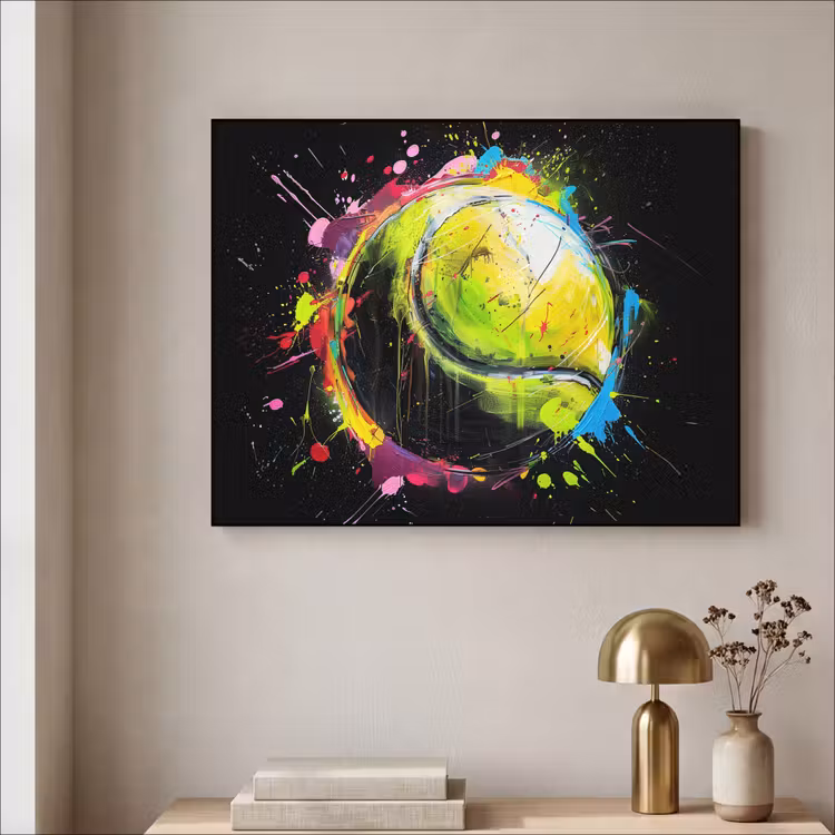 Art Frame - Graffiti - Sport - Tennis - Padel - Bal — 3