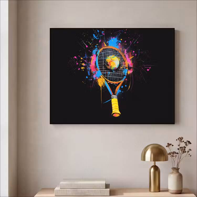 Art Frame - Graffiti - Sport - Tennis - Raket - Bal — 3