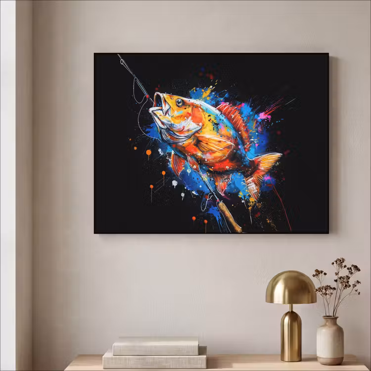 Art Frame - Graffiti - Sport - Vissen - Vis - Hengel — 3