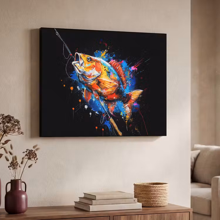 Art Frame - Graffiti - Sport - Vissen - Vis - Hengel — 4