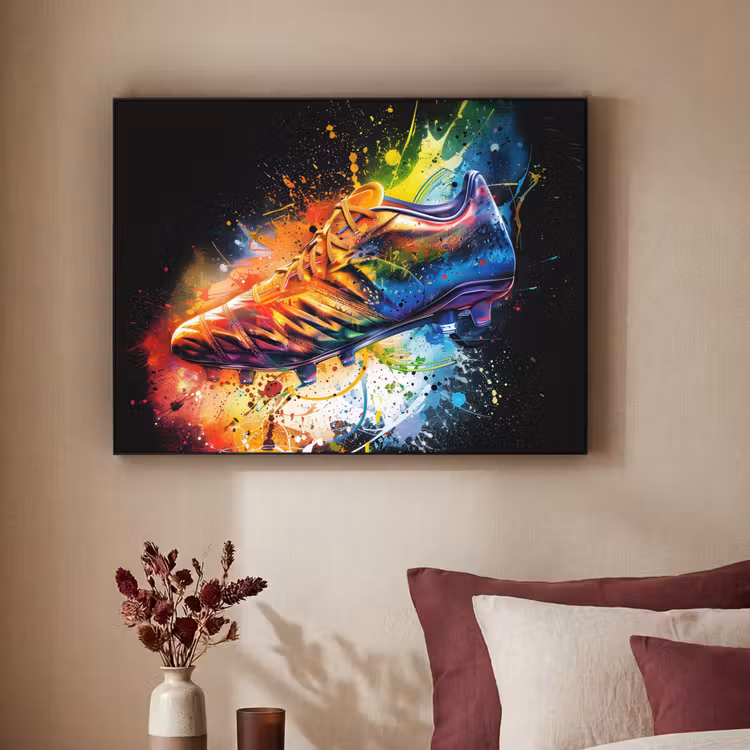 Art Frame - Graffiti - Sport - Voetbal - Schoen - Verf — 2