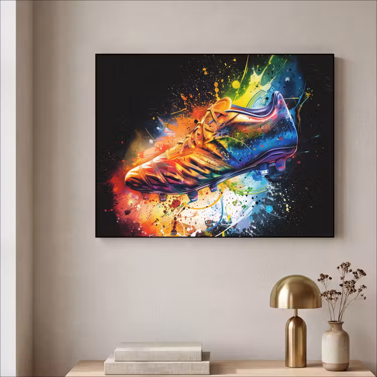 Art Frame - Graffiti - Sport - Voetbal - Schoen - Verf — 3
