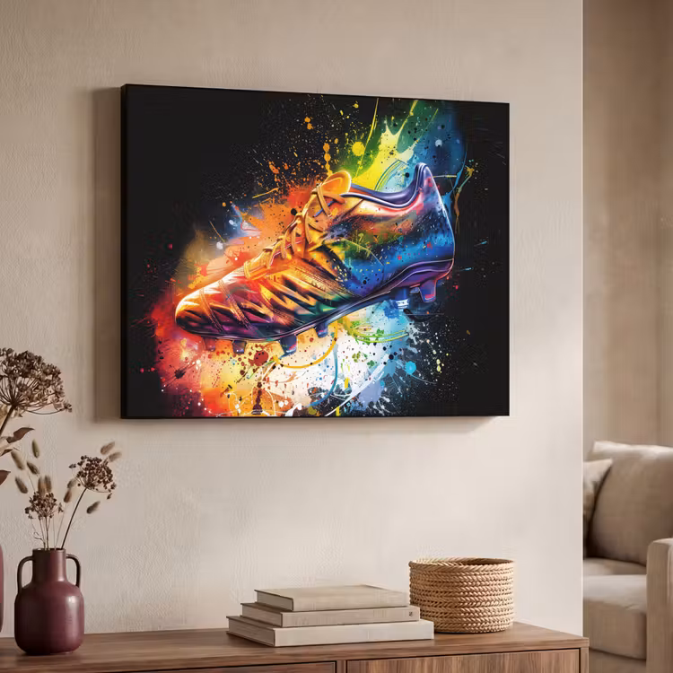 Art Frame - Graffiti - Sport - Voetbal - Schoen - Verf — 4