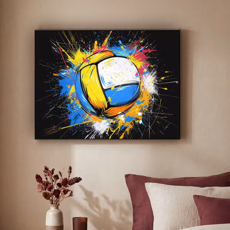 Art Frame - Graffiti - Sport - Volleybal - Bal — 2