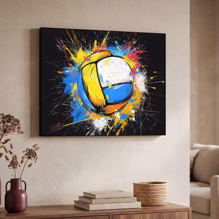 Art Frame - Graffiti - Sport - Volleybal - Bal — 4