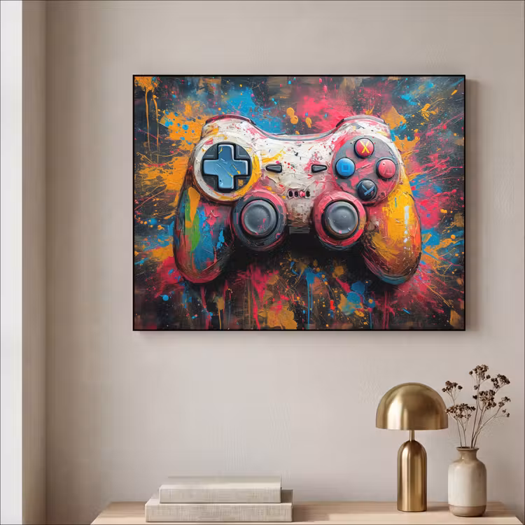 Art Frame - Graffiti - Gaming - Controller - Verf — 3