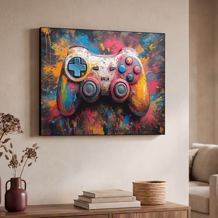 Art Frame - Graffiti - Gaming - Controller - Verf — 4