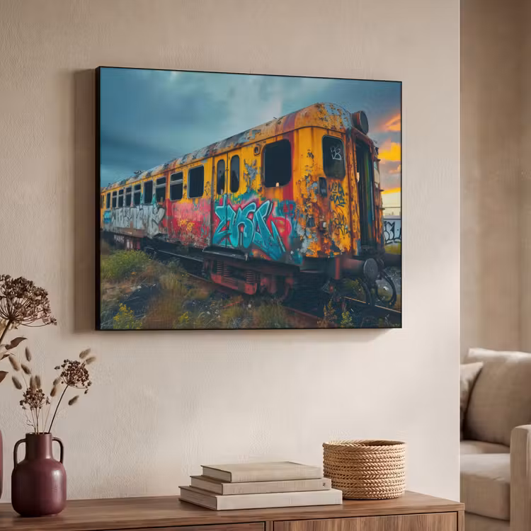 Art Frame - Graffiti - Verlaten trein - Street art — 4