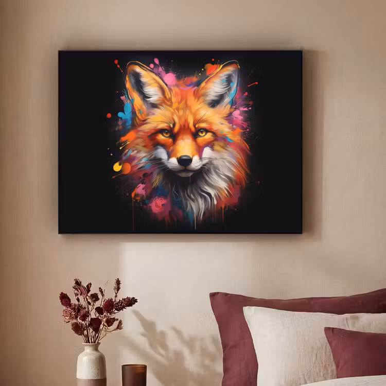Art Frame - Graffiti - Vos - Zwart - Pop art — 2