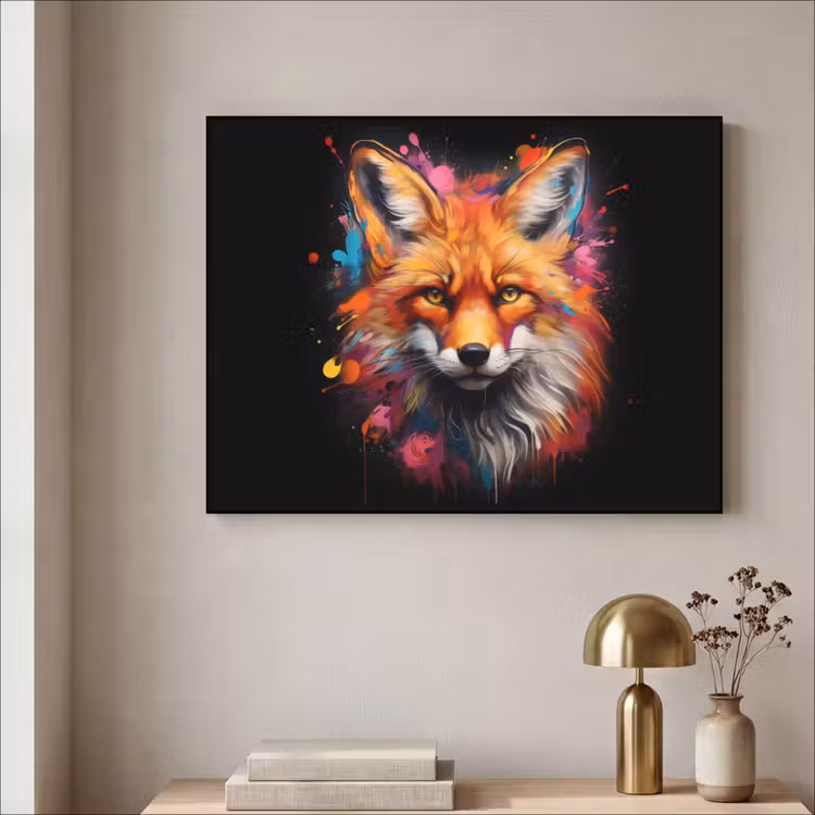 Art Frame - Graffiti - Vos - Zwart - Pop art — 3