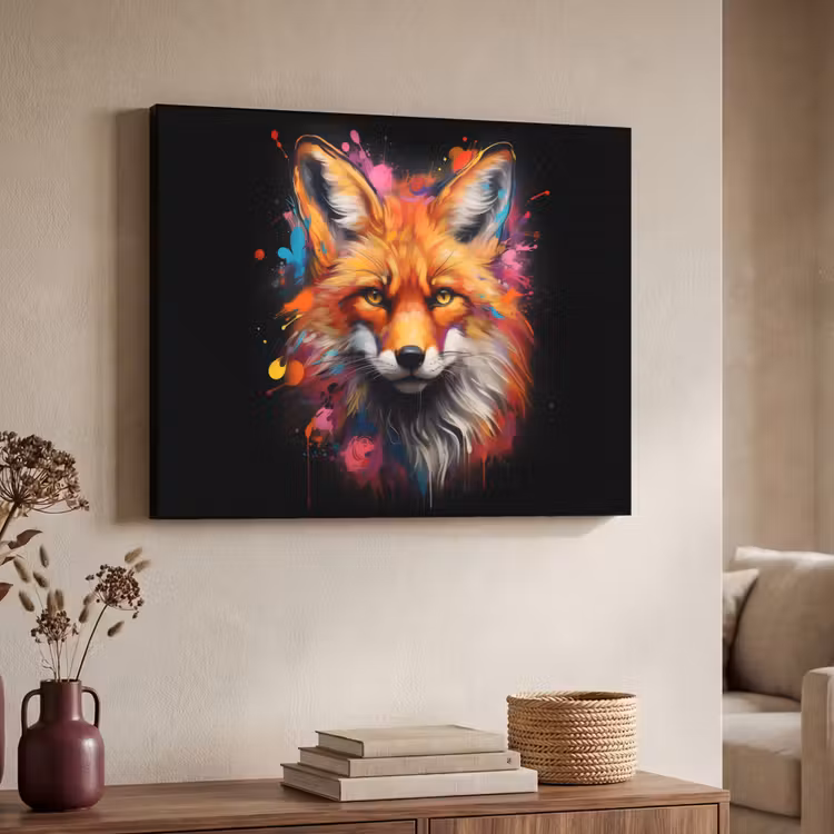 Art Frame - Graffiti - Vos - Zwart - Pop art — 4