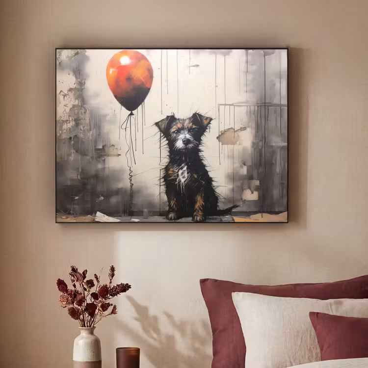 Art Frame - Graffiti - Hond - Ballon - Dieren — 2