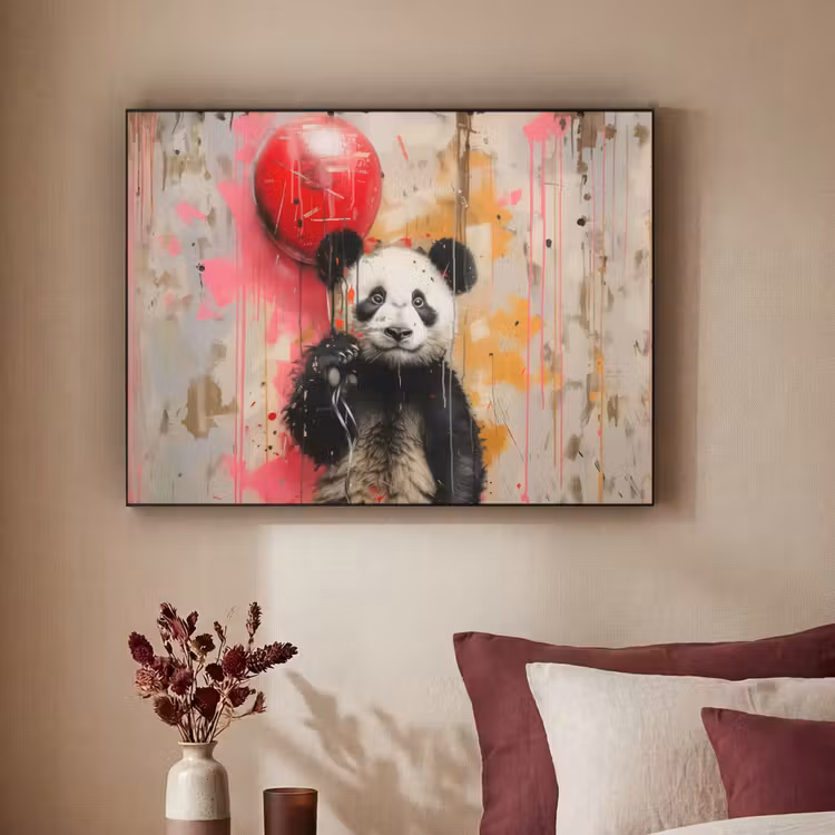 Art Frame - Graffiti - Panda - Ballon - Street art - Dier — 2