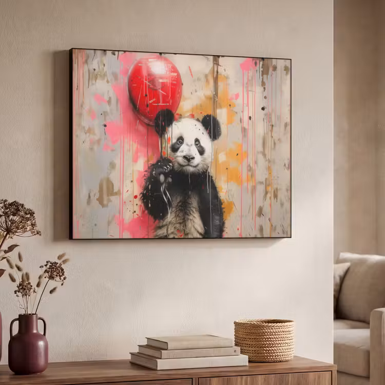 Art Frame - Graffiti - Panda - Ballon - Street art - Dier — 4