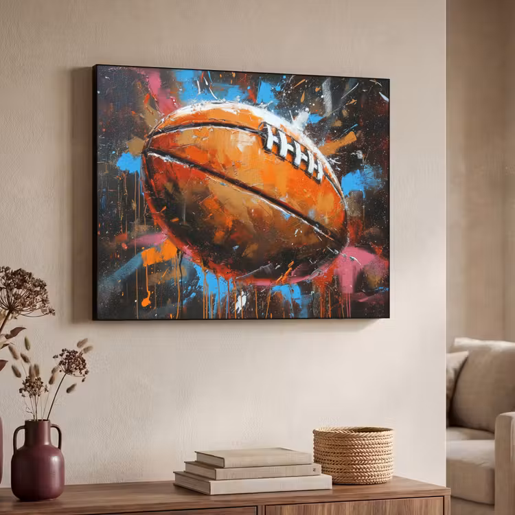Art Frame - Graffiti - Rugby - Kleurrijk - Rugbybal — 4
