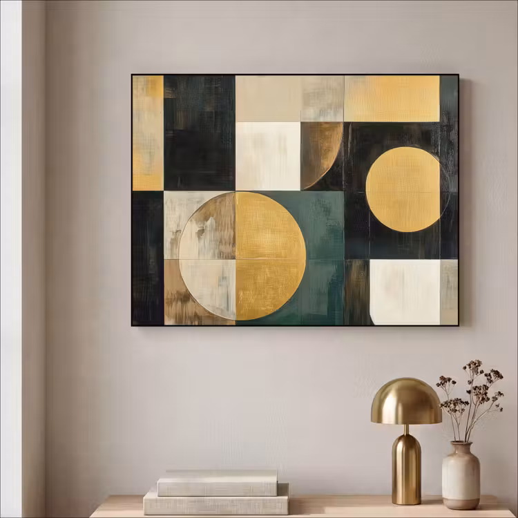 Art Frame - Abstract - Goud - Brons - Vormen - Geometrisch — 3