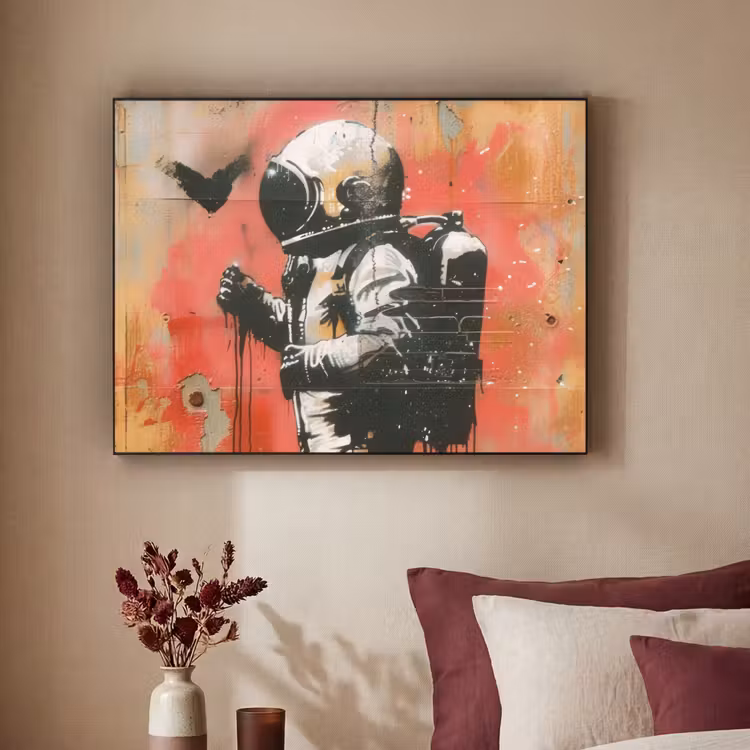 Art Frame - Graffiti - Astronaut - Street art - Ruimte — 2
