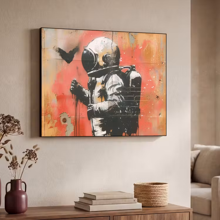 Art Frame - Graffiti - Astronaut - Street art - Ruimte — 4