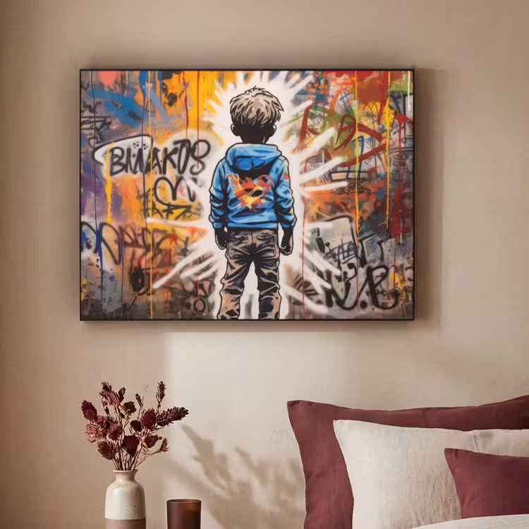 Art Frame - Graffiti - Jongen - Kleuren - Street Art — 2