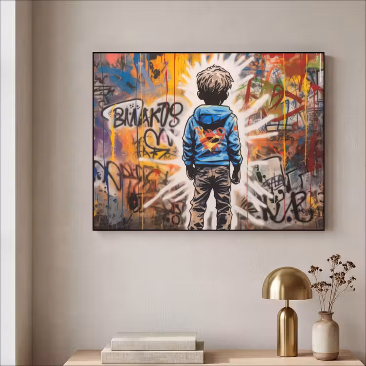 Art Frame - Graffiti - Jongen - Kleuren - Street Art — 3