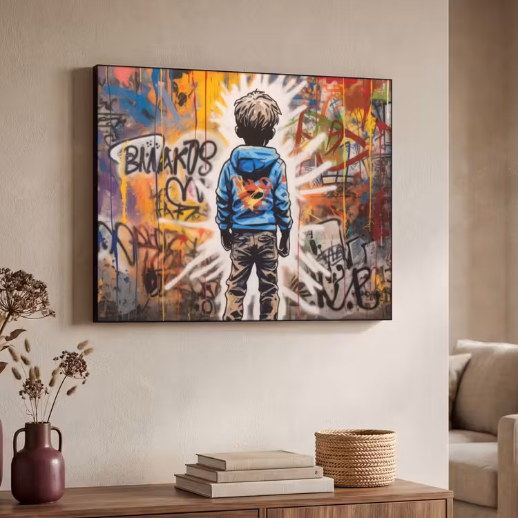 Art Frame - Graffiti - Jongen - Kleuren - Street Art — 4