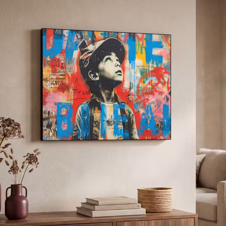Art Frame - Graffiti - Jongen - Street art - Kleuren — 4