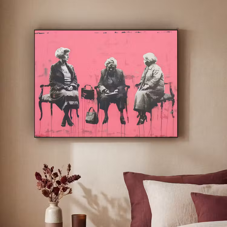 Art Frame - Graffiti - Roze - Street art - Vrouwen — 2