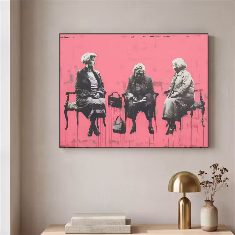 Art Frame - Graffiti - Roze - Street art - Vrouwen — 3