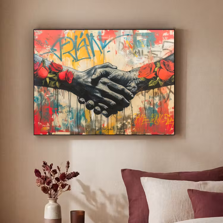 Art Frame - Graffiti - Rozen - Handen - Street art — 2
