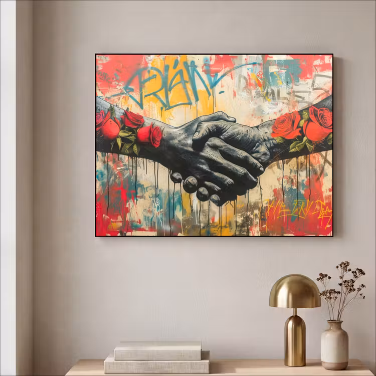 Art Frame - Graffiti - Rozen - Handen - Street art — 3