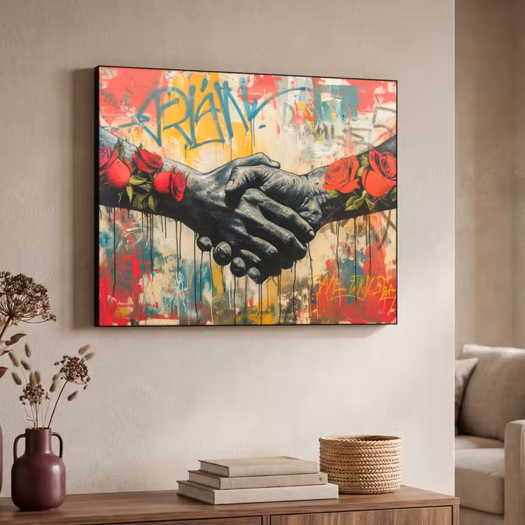 Art Frame - Graffiti - Rozen - Handen - Street art — 4