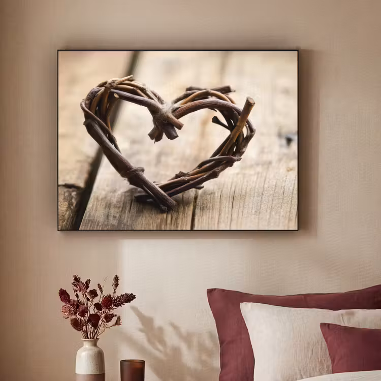Art Frame - Hart - Hout - Natuur - Takken - Bruin — 2