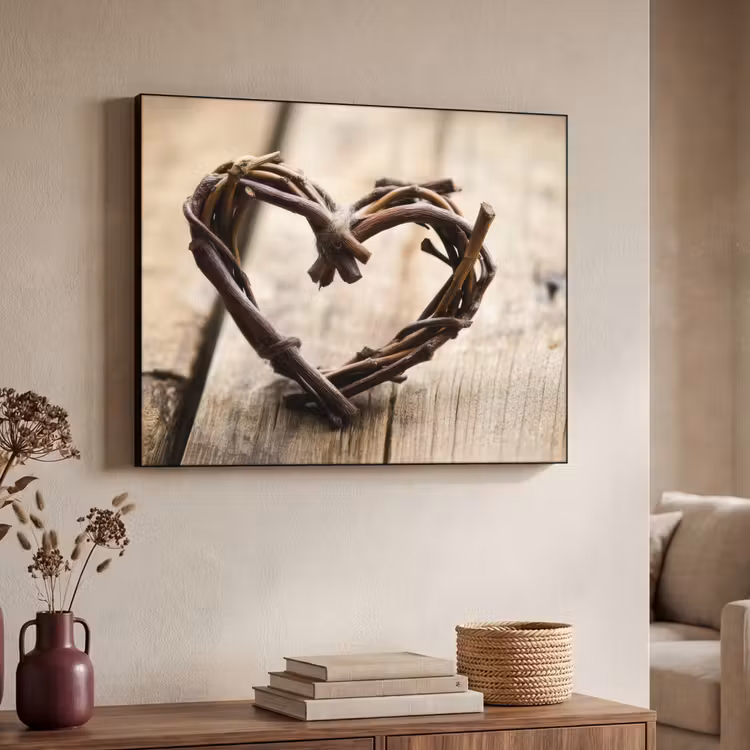 Art Frame - Hart - Hout - Natuur - Takken - Bruin — 4