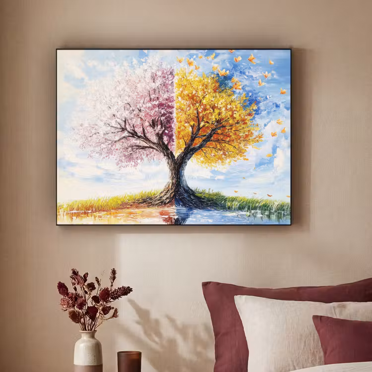 Art Frame - Boom - Kunst - Seizoenen - Lente - Herfst — 2