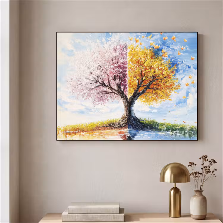 Art Frame - Boom - Kunst - Seizoenen - Lente - Herfst — 3