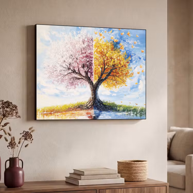 Art Frame - Boom - Kunst - Seizoenen - Lente - Herfst — 4