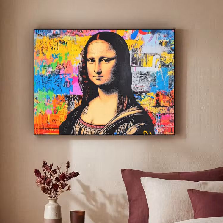 Art Frame - Graffiti - Neon - Mona Lisa - Kunst - Da Vinci — 2