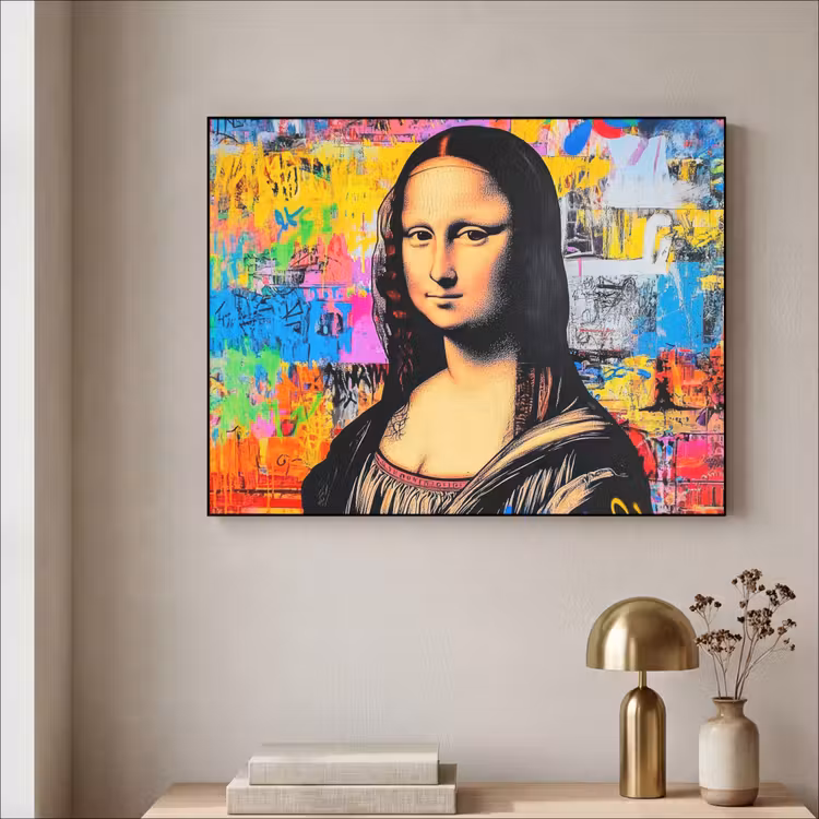 Art Frame - Graffiti - Neon - Mona Lisa - Kunst - Da Vinci — 3