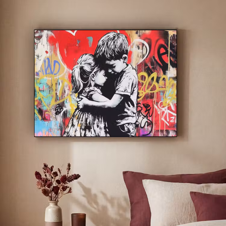 Art Frame - Graffiti - Zwart wit - Street art — 2