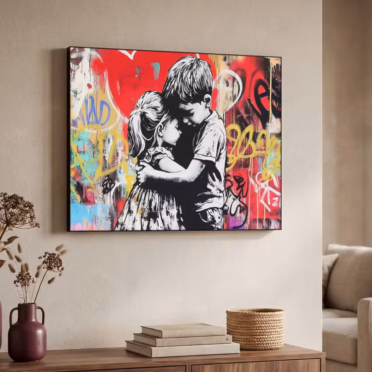 Art Frame - Graffiti - Zwart wit - Street art — 4